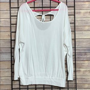 Banded waist cut out back